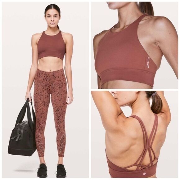 Lululemon x Soul Cycle Ride & Reflect long line high neck Sports Bra size 10 - Picture 1 of 8